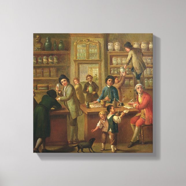 Interior of a Pharmacy Canvas Print (Front)