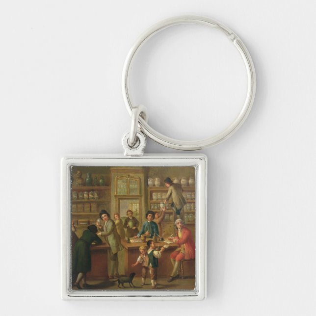 Interior of a Pharmacy Keychain (Front)