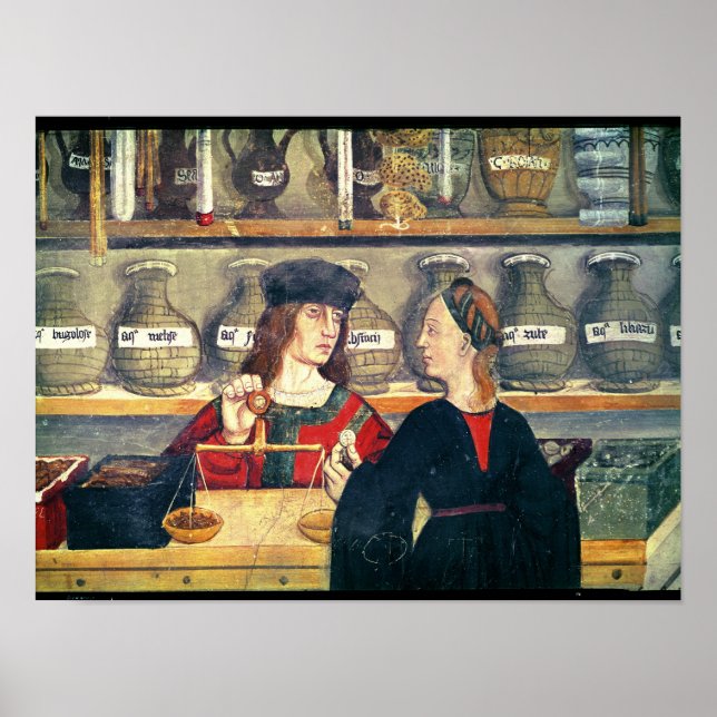 Interior of a Pharmacy Poster (Front)