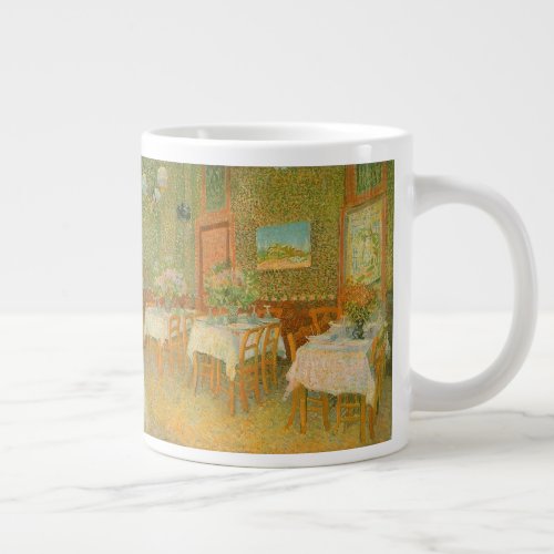 Interior of a Restaurant by Vincent van Gogh Giant Coffee Mug