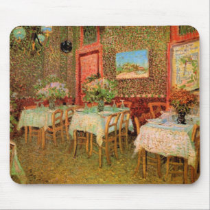 Interior of a Restaurant by Vincent van Gogh Mouse Pad