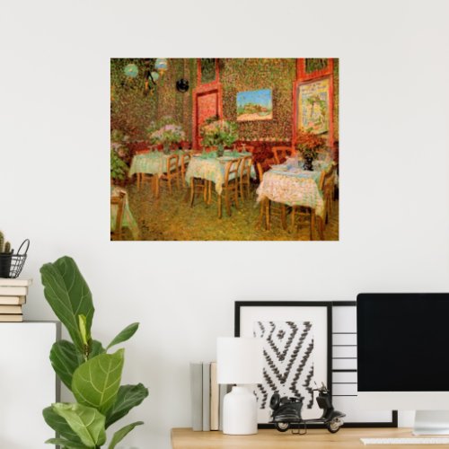 Interior of a Restaurant by Vincent van Gogh Poster