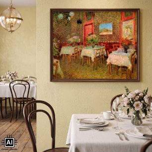 Interior of a Restaurant by Vincent van Gogh Poster