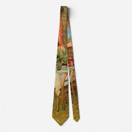 Interior of a Restaurant by Vincent van Gogh Tie