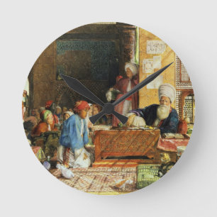 Interior of a School, Cairo, 1890 (w/c) (see also Round Clock