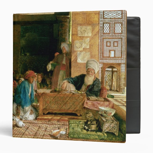 Interior of a School, Cairo 3 Ring Binder (Front/Inside)