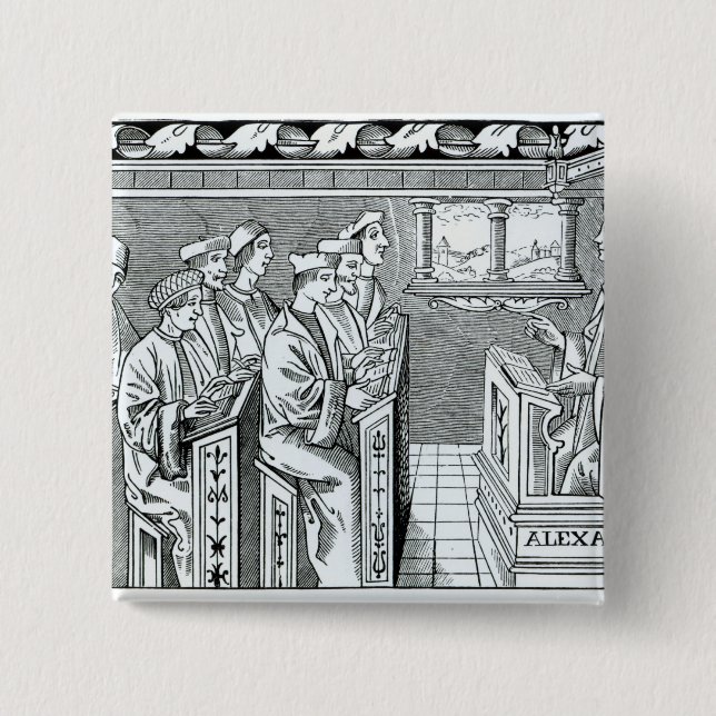 Interior of a School Pinback Button (Front)