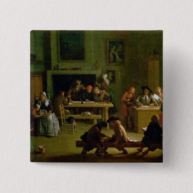 Interior of a Schoolroom Pinback Button (Front)
