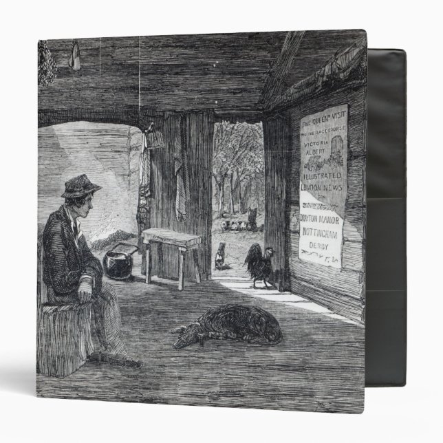 Interior of a settler's hut in Australia Binder (Front/Inside)