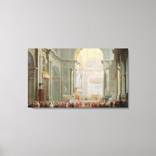 Interior of a St. Peter's, Rome Canvas Print (Front)