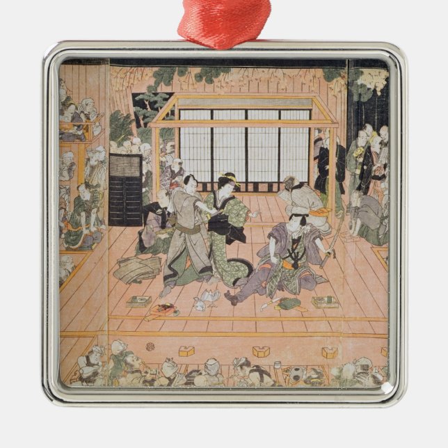 Interior of a Theatre Metal Ornament (Front)