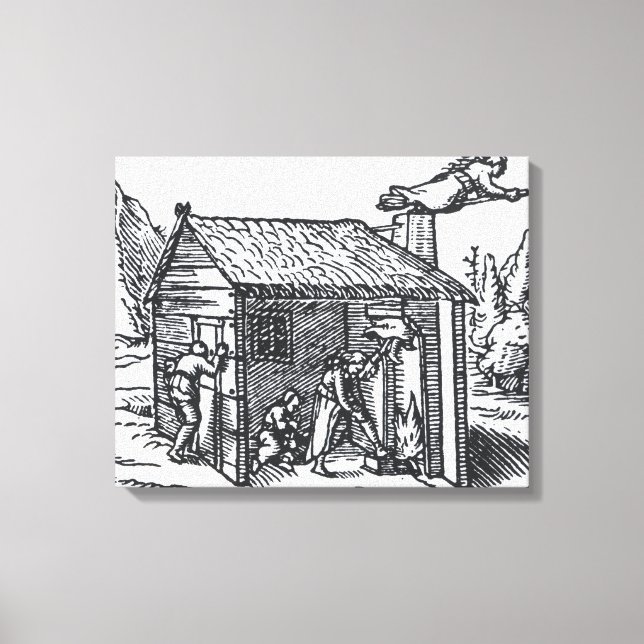 Interior of a Witch's House, 1579 Canvas Print (Front)