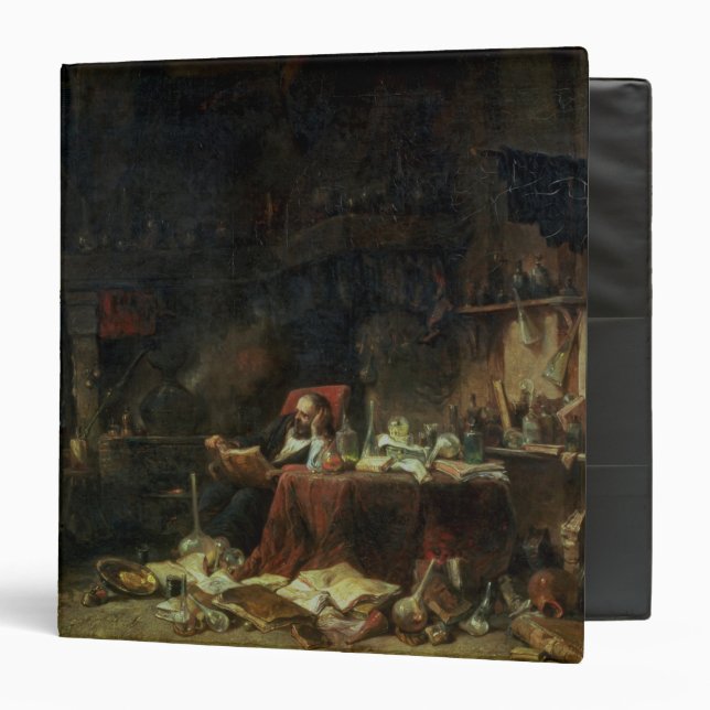 Interior of an Alchemist's Study 3 Ring Binder (Front/Inside)