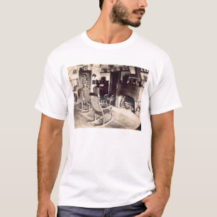 Interior of an American wooden shack, c.1880s (pho T-Shirt
