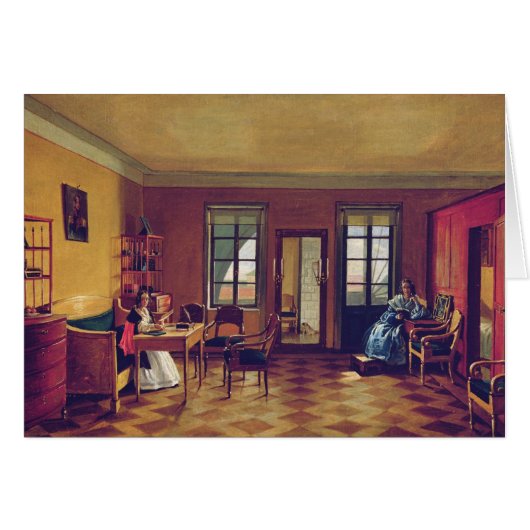 Interior of an attic cards (Front Horizontal)