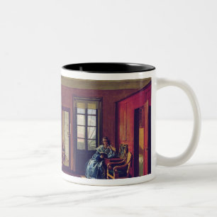 Interior of an attic Two-Tone coffee mug
