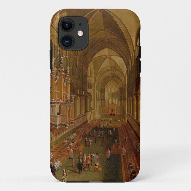 Interior of Canterbury Cathedral, c.1675-1700 (oil Case-Mate iPhone Case (Back)