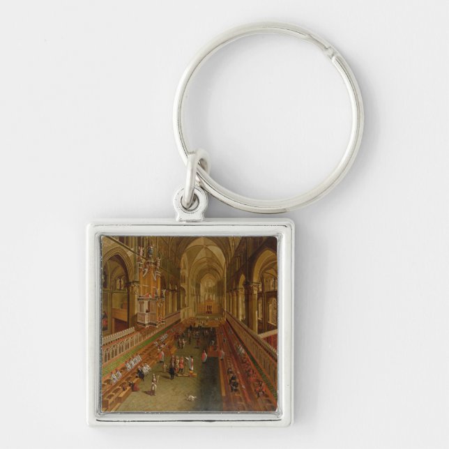 Interior of Canterbury Cathedral, c.1675-1700 (oil Keychain (Front)