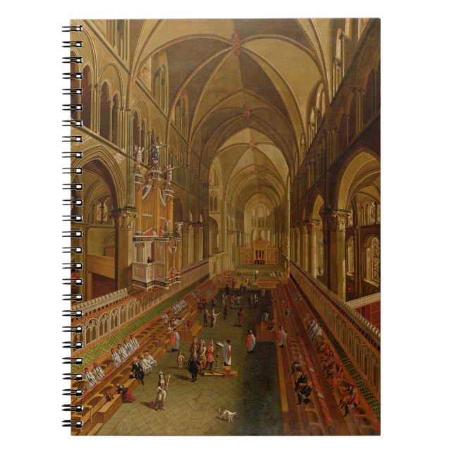 Interior of Canterbury Cathedral, c.1675-1700 (oil Notebook (Front)