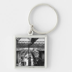 Interior of Charing Cross Station, London Keychain