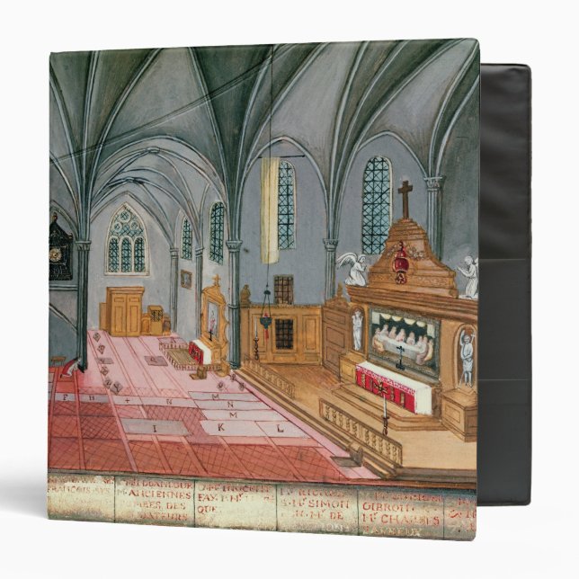 Interior of Church, from 'L'Abbaye de 3 Ring Binder (Front/Inside)