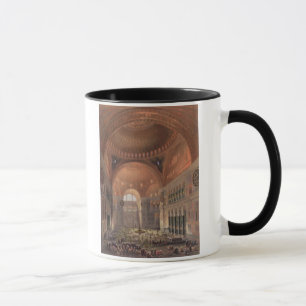 Interior of Haghia Sophia, Constantinople, pub. 18 Mug