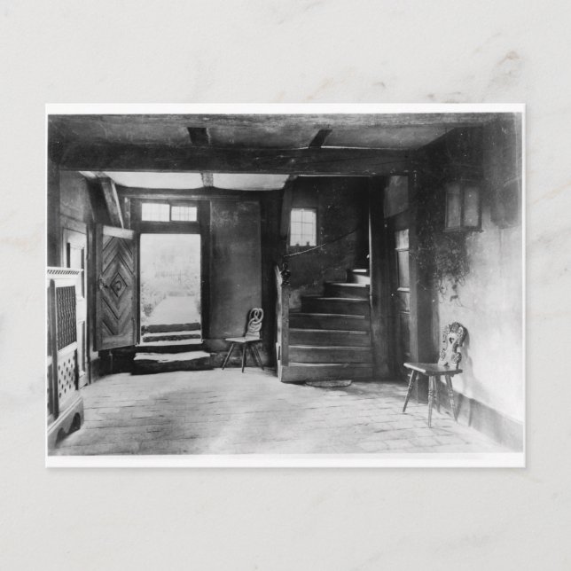 Interior of Johann Sebastian Bach's  house Postcard (Front)