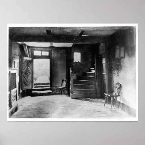 Interior of Johann Sebastian Bachs  house Poster