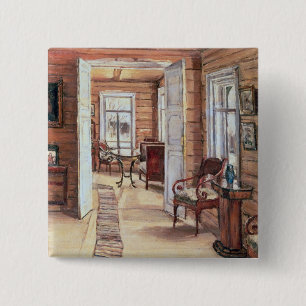 Interior of L. Panteleev's house in Murmanov Pinback Button
