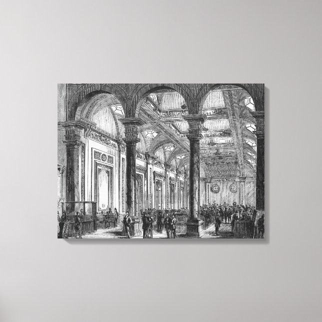 Interior of Lloyd's of London Canvas Print (Front)