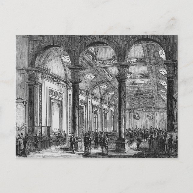 Interior of Lloyd's of London Postcard (Front)