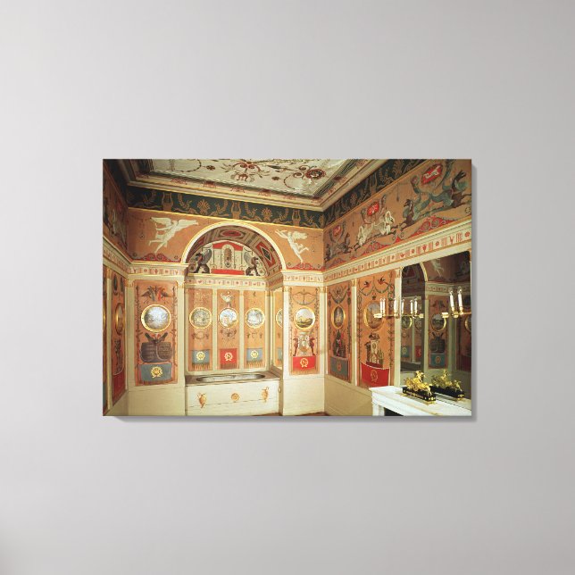 Interior of Napoleon's bathroom, built in 1807 Canvas Print (Front)