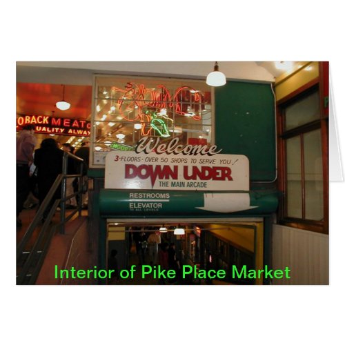 Interior of Pike Place Market Seattle WA