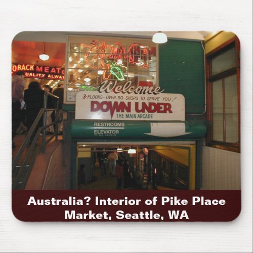 Interior of Pike Place Market Seattle WA Mouse Pad