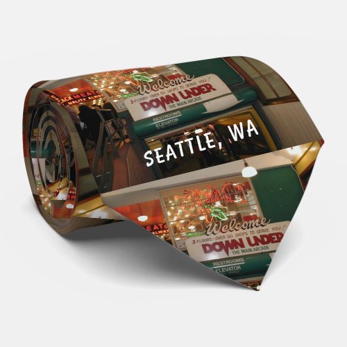 Interior of Pike Place Market Seattle Washington Neck Tie