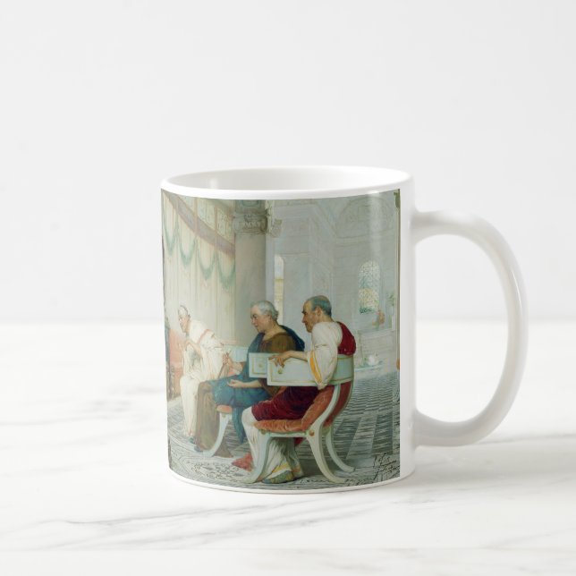 Interior of Roman Building with Figures Coffee Mug (Right)
