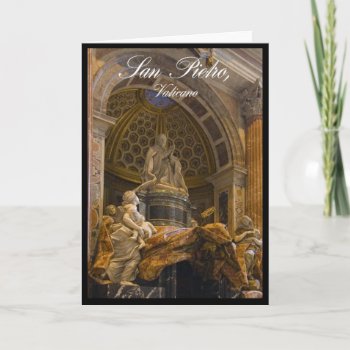 Interior Of Saint Peter's Basilica In Vatican Card by Craft_Mart at Zazzle