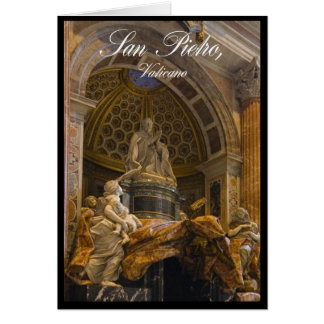 Interior of Saint Peter's Basilica in Vatican Cards