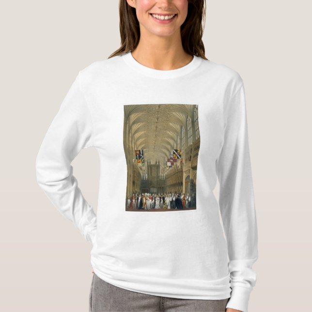 Interior of St George's Chapel, 1838 (colour litho T-Shirt (Front)