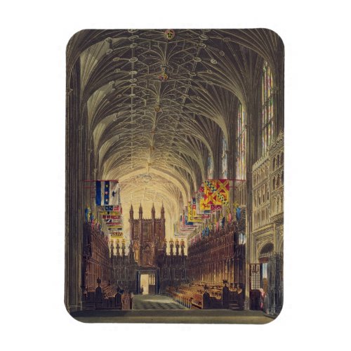 Interior of St Georges Chapel Windsor Castle f Magnet