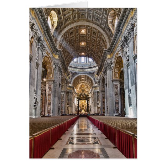 Interior of St. Peter's Basilica Cards (Front)