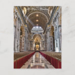 Interior of St. Peter's Basilica Postcard