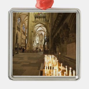 Interior of St. Peter's Cathedral in Regensburg Metal Ornament