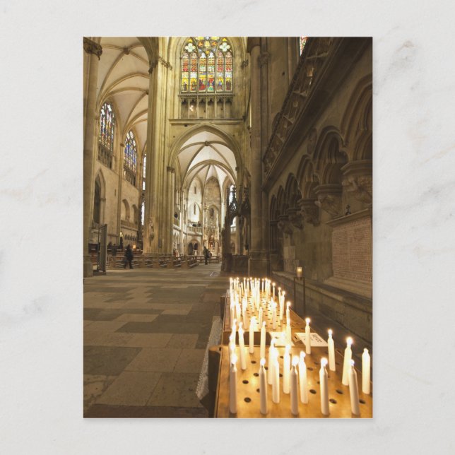 Interior of St. Peter's Cathedral in Regensburg Postcard (Front)