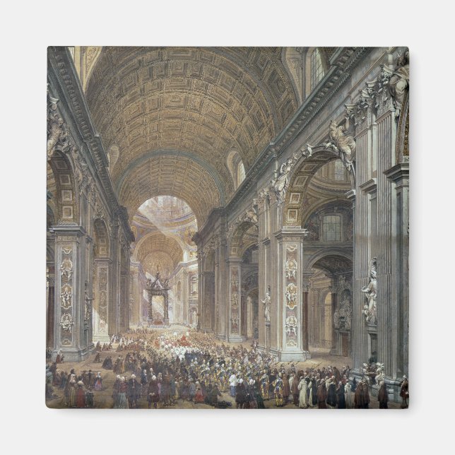 Interior of St. Peter's, Rome, 1867 Magnet (Front)