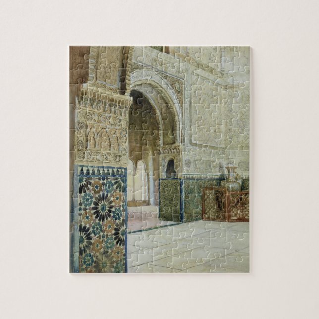 Interior of the Alhambra, Granada (w/c) Jigsaw Puzzle (Vertical)