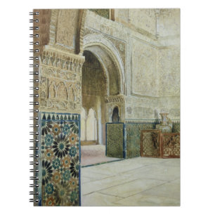 Interior of the Alhambra, Granada (w/c) Notebook