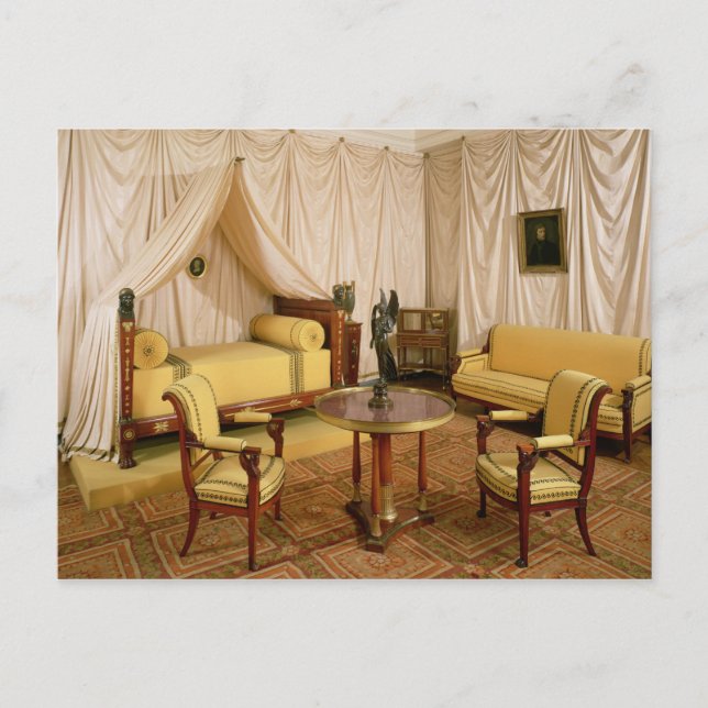 Interior of the bedroom of Napoleon I  1800-03 Postcard (Front)