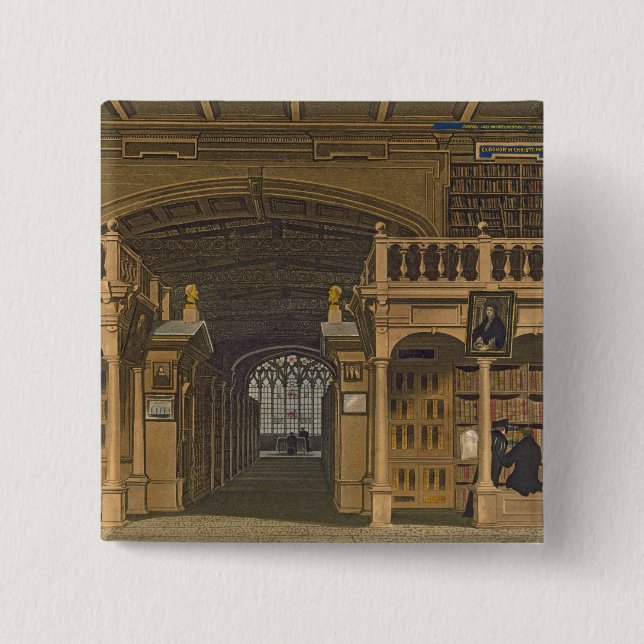 Interior of the Bodleian Library, illustration fro Button (Front)