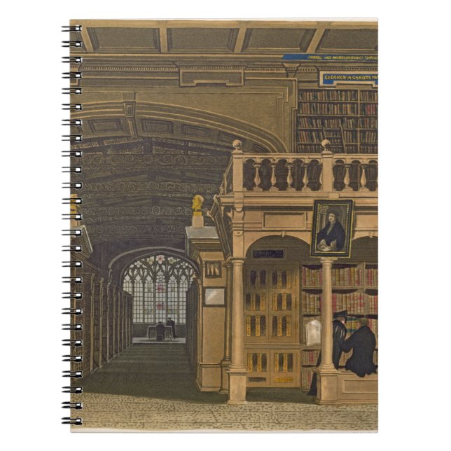 Interior of the Bodleian Library, illustration fro Notebook (Front)